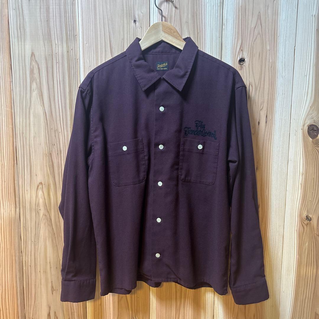 テンダーロイン　ボーリングシャツ　バーガンディ　M