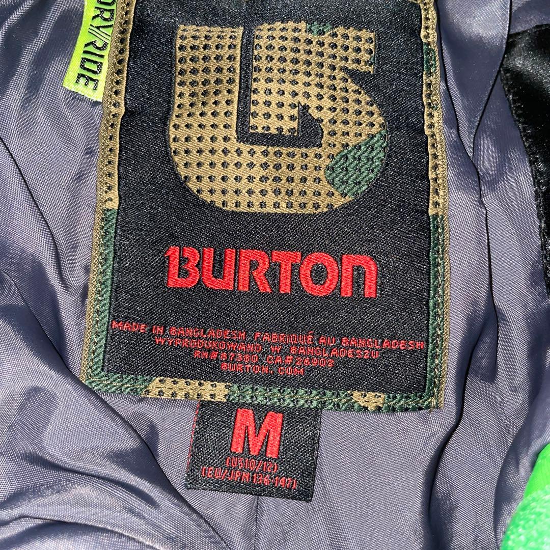 Burton スノーボードウェアセット グレーとグリーン　キッズMサイズ