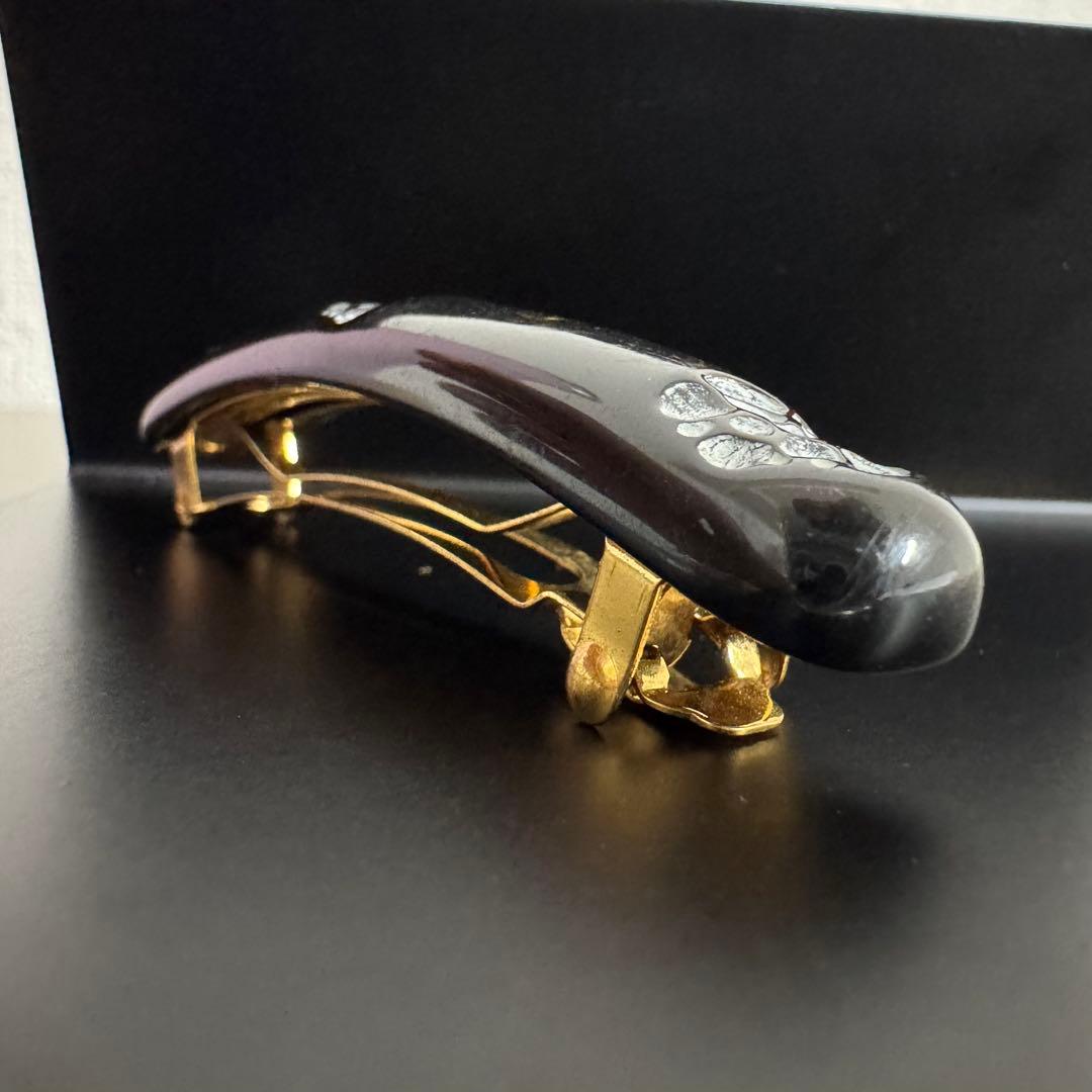 最終値下げ　希少　CHANEL シャネル　バレッタ　カメリア　ココマーク