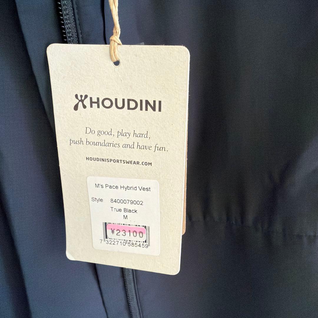 新品未使用、Houdini ブラック ベスト M