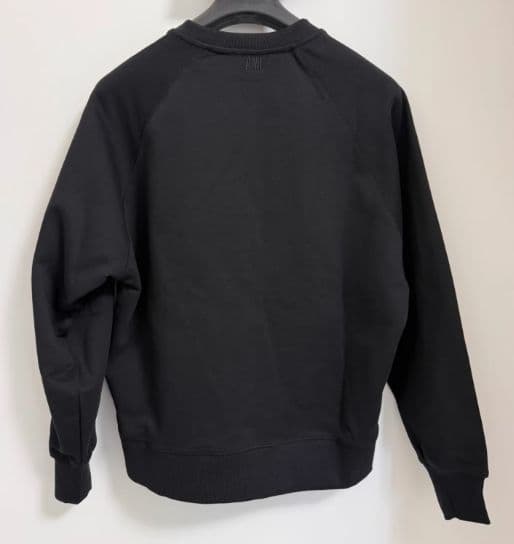 ✨ ami paris アミパリ 黒 トレーナー　サイズ L