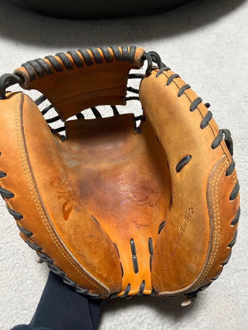 ミズノプロ 號 硬式キャッチャーミット オレンジ