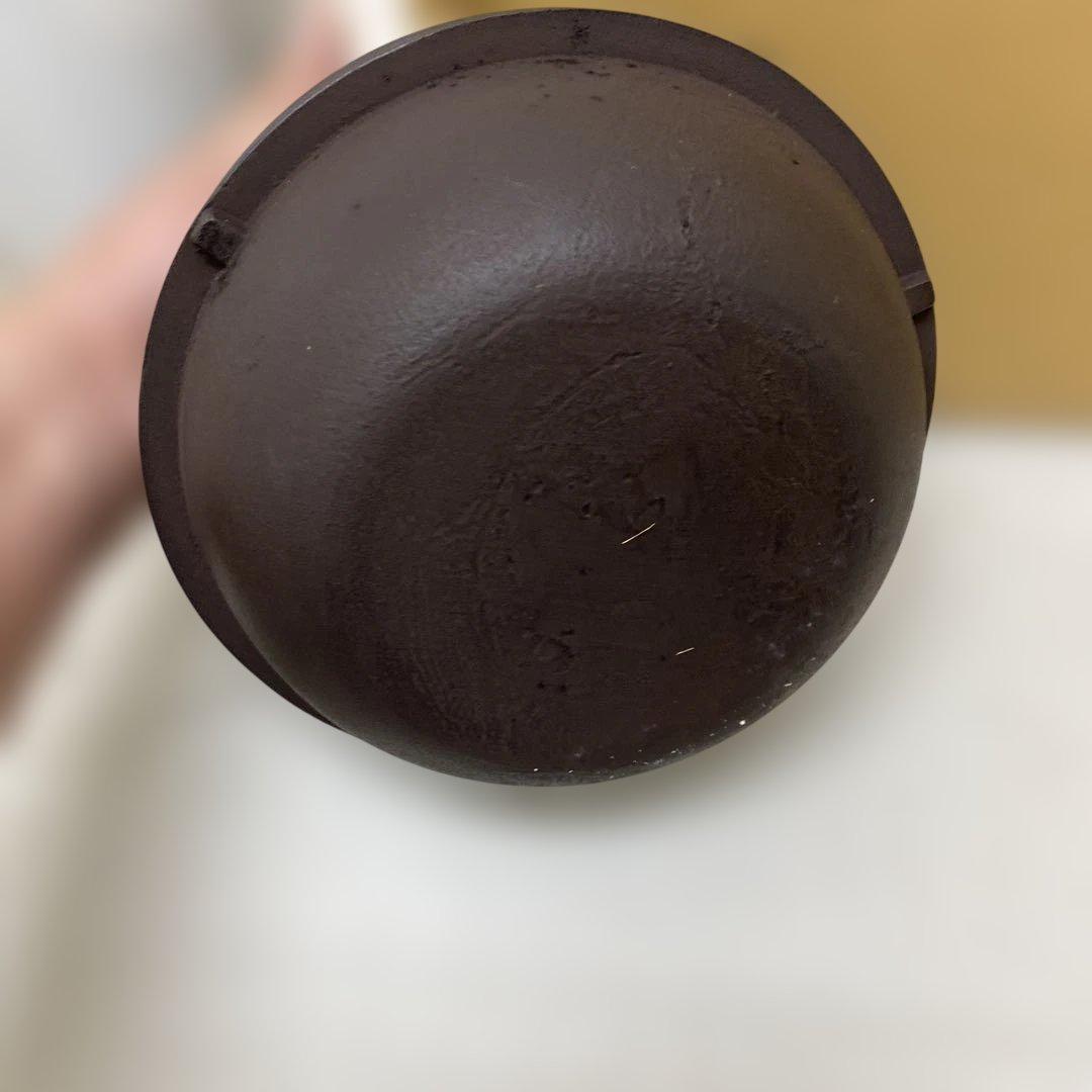 値下げ　美品　鬼面風炉　釜付　鉄風炉　練習用