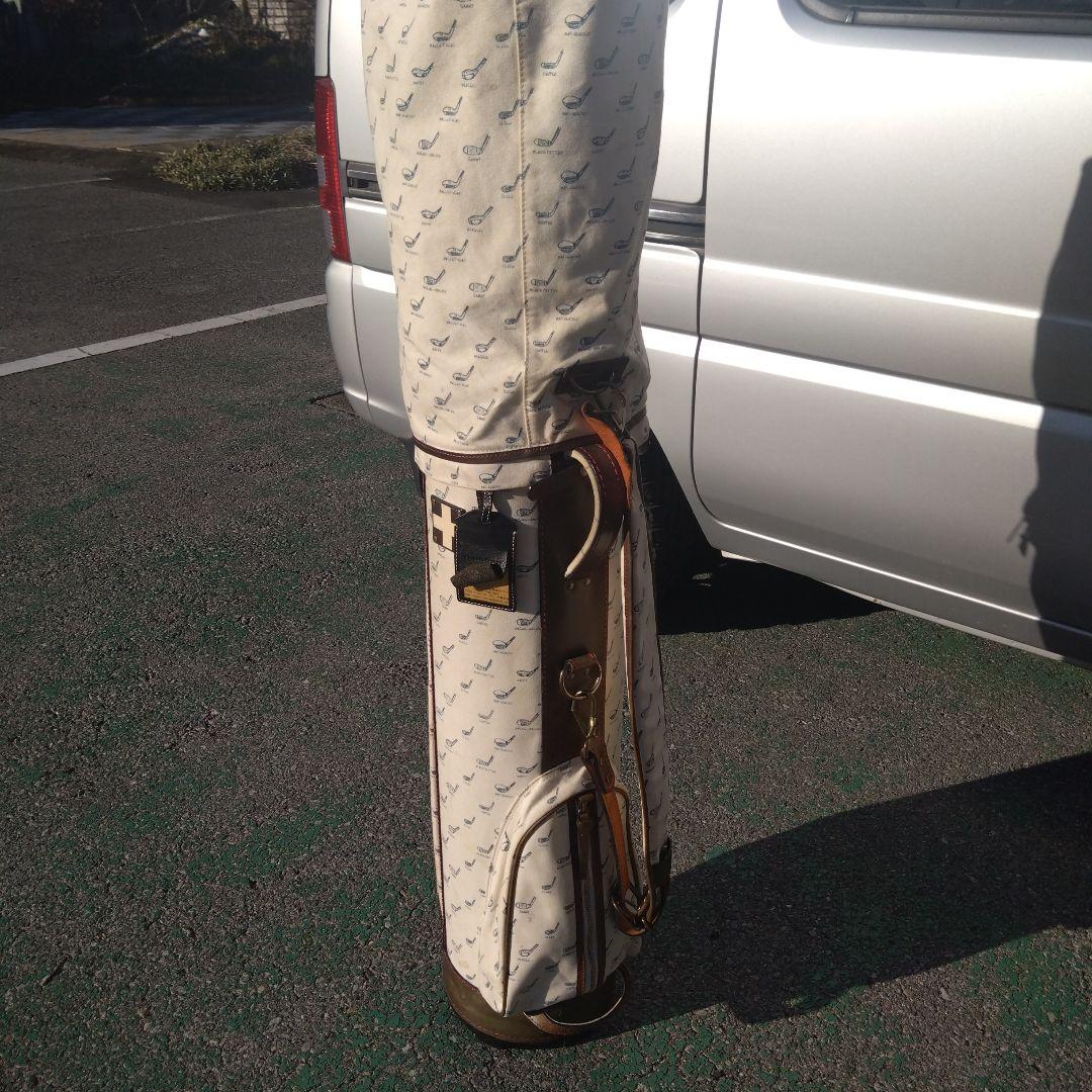 木ノ庄帆布×Mizuno　キャンバス×レザー キャディバッグ