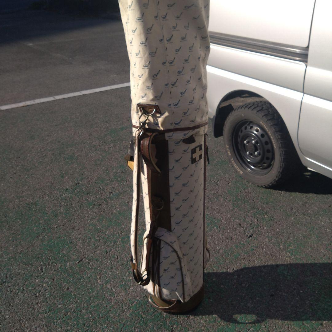 木ノ庄帆布×Mizuno　キャンバス×レザー キャディバッグ