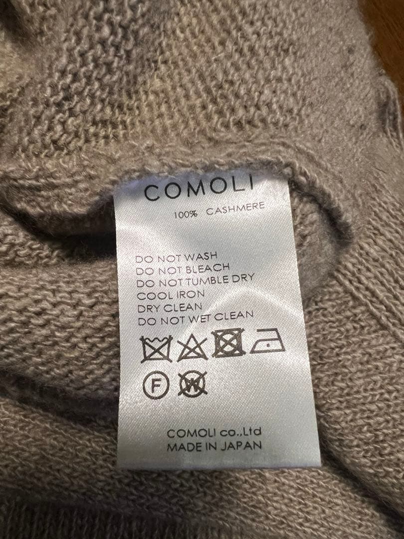 COMOLI 21AW カシミヤクルーネックニット