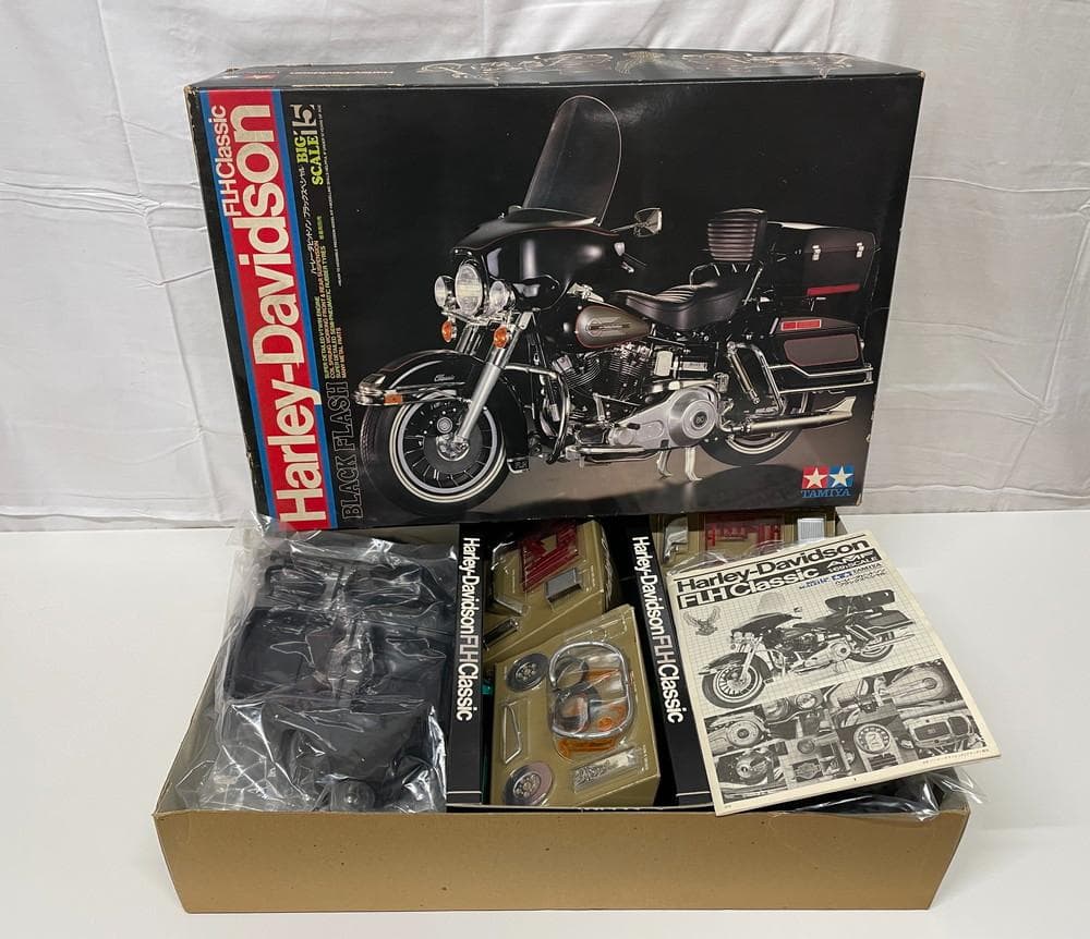 ◆TAMIKA タミヤ ハーレーダビッドソン バイク プラモデル　08137