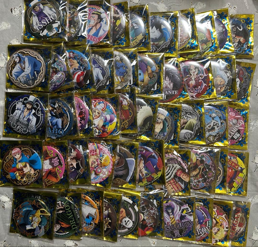 ONE PIECE 輩 缶バッジ WORLD 全100種 コンプリート