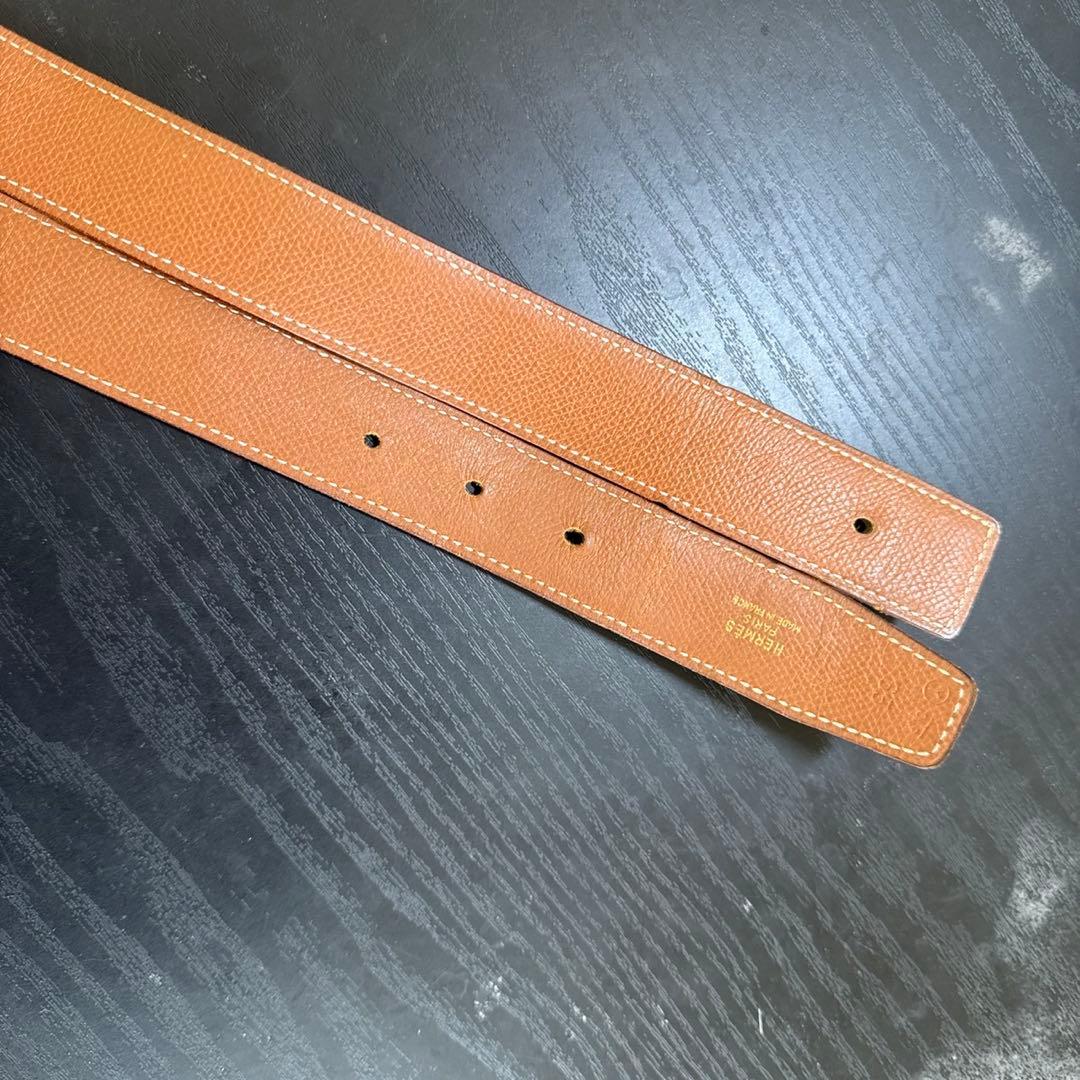 HERMES エルメスコンスタンスリバーシブルベルト65 ゴールドバックル　美品
