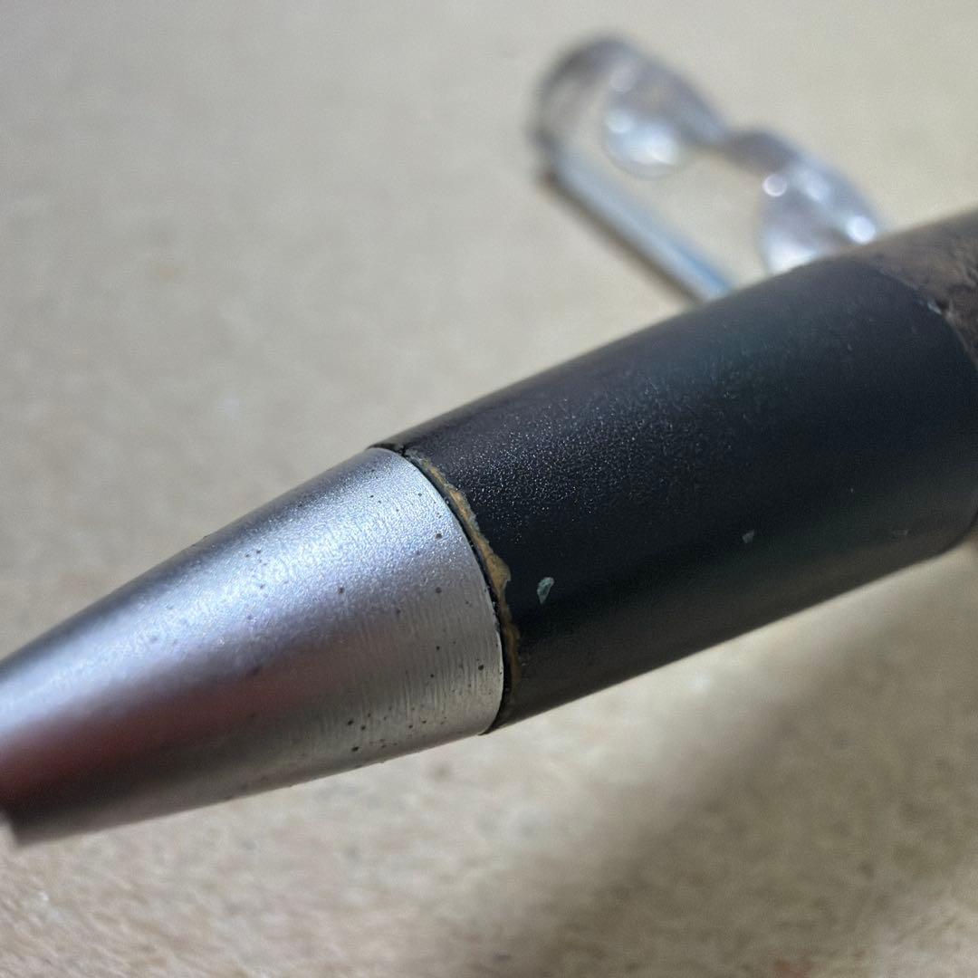 中古品 野原工芸 胡桃 クルミ シャーペン 0.5mm シルバー金具 旧型