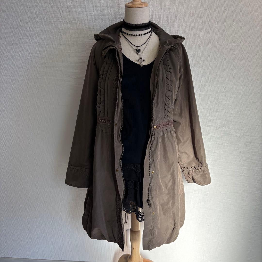 00s fairygrunge 森ガール 姫ロリ アクシーズ 2WAモッズコート