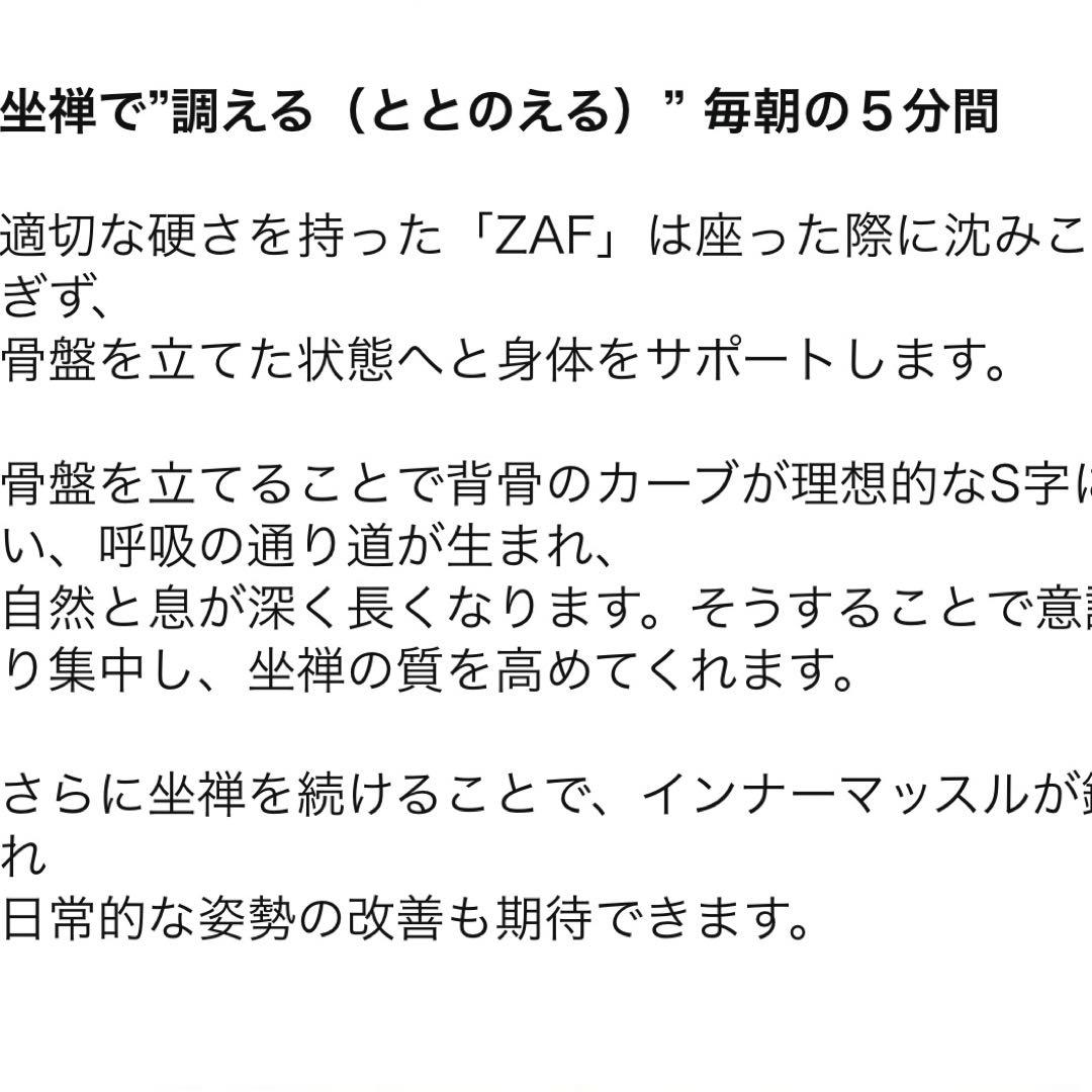 ZAF 座禅クッション｜代官山 蔦屋書店購入｜未使用保管