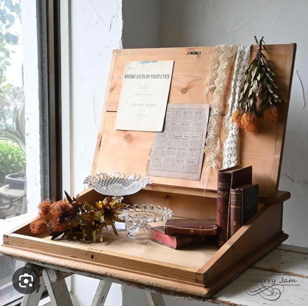 ヴィンテージ 英国アンティーク ライティングデスク