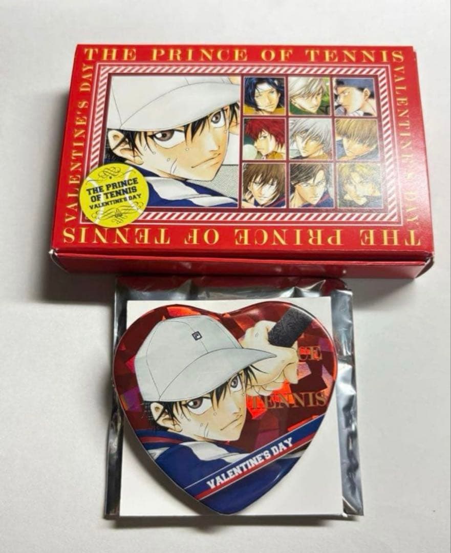 新テニスの王子様　ハート缶バッジ　越前リョーマ