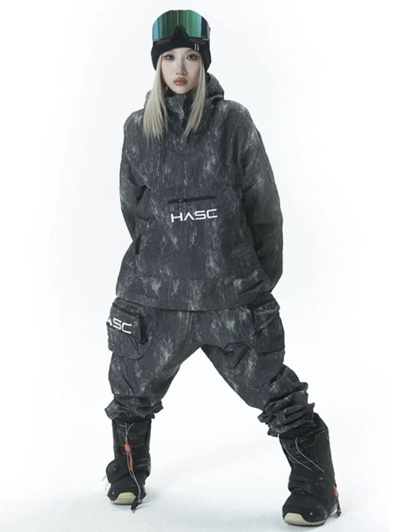 新品 スキーウェア上下セット花柄男女 兼用S