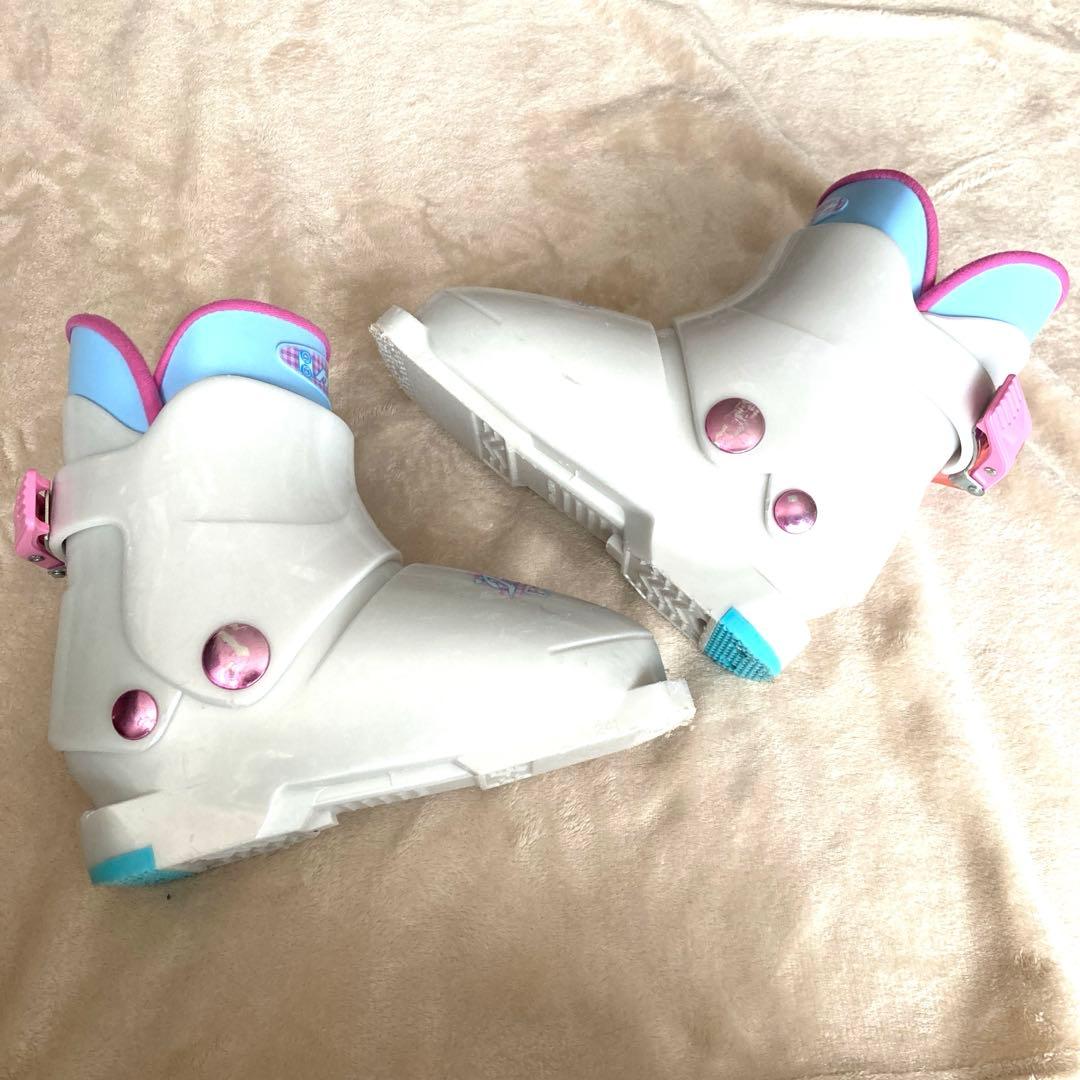 スキー3点セット4点セットスキー板110靴19cm 20cmジュニアガール女子