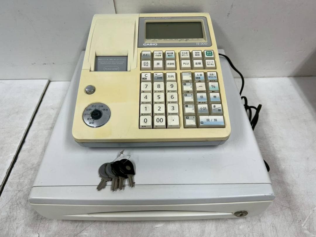 【完動品】CASIO カシオ 電子レジスター TE-300