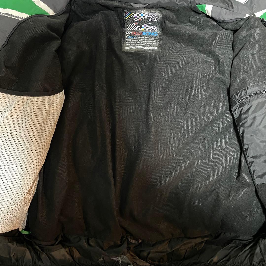 billabongビラボンスキーウェアスノーボードジャケットパーカー緑グリーン黒