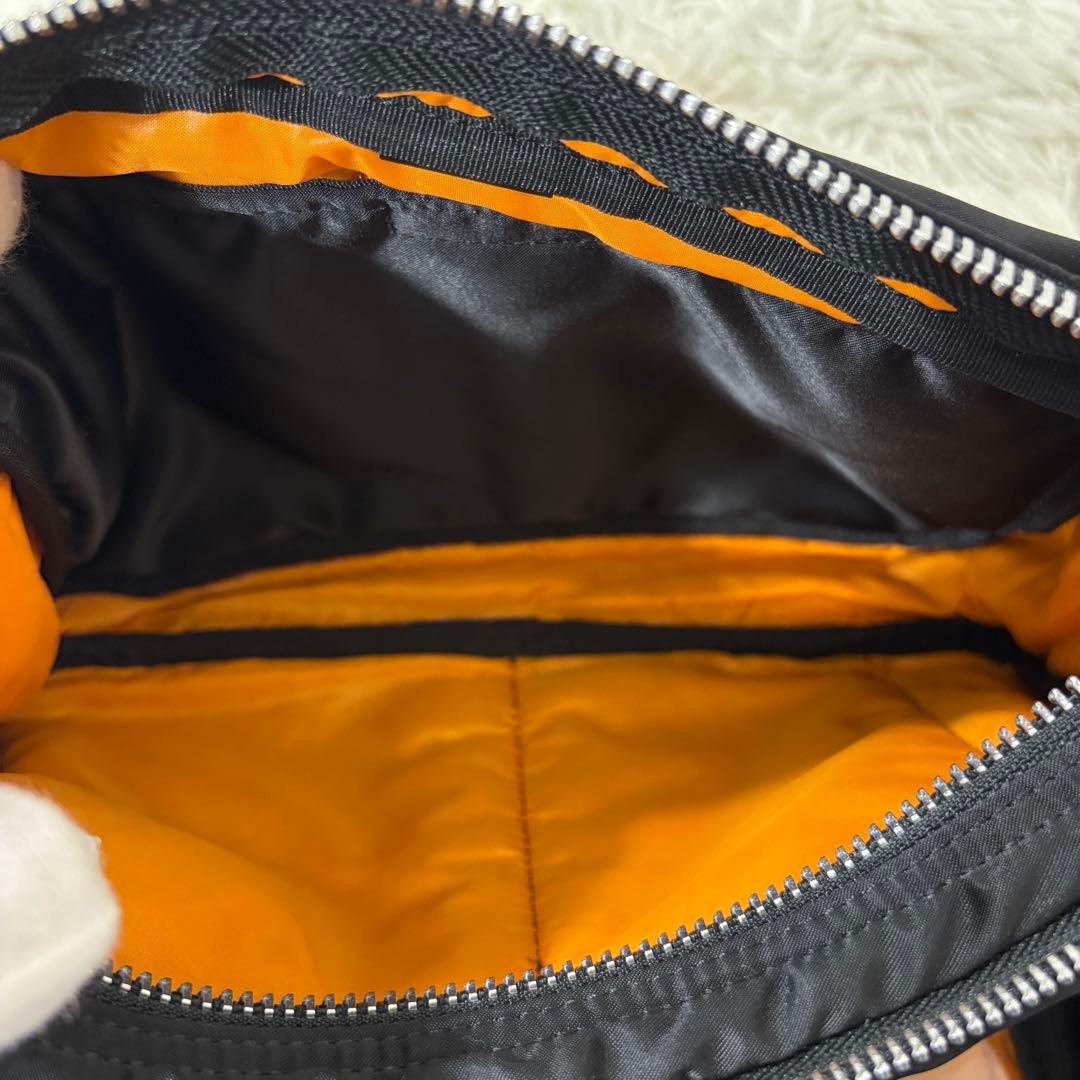 【美品】 PORTER ポーター タンカー ショルダーバッグ 2層 ブラック