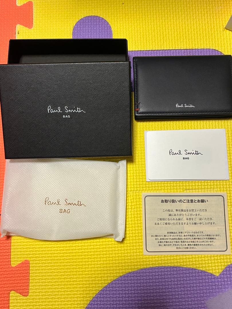 Paul Smith ネイビー 名刺入れ　P853 美品
