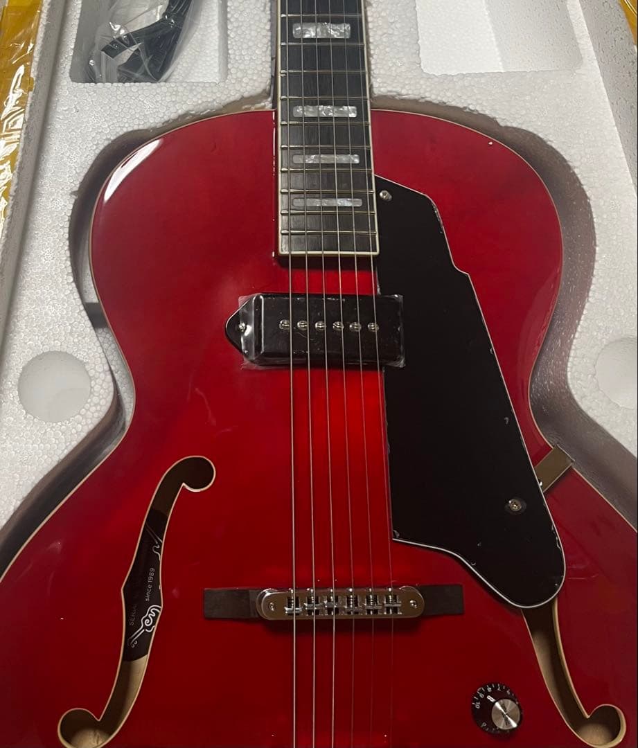 ギター GROTE Jazz Electric Guitar Semi(RED)