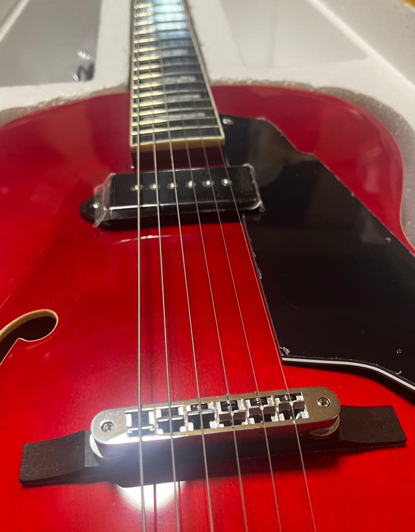 ギター GROTE Jazz Electric Guitar Semi(RED)