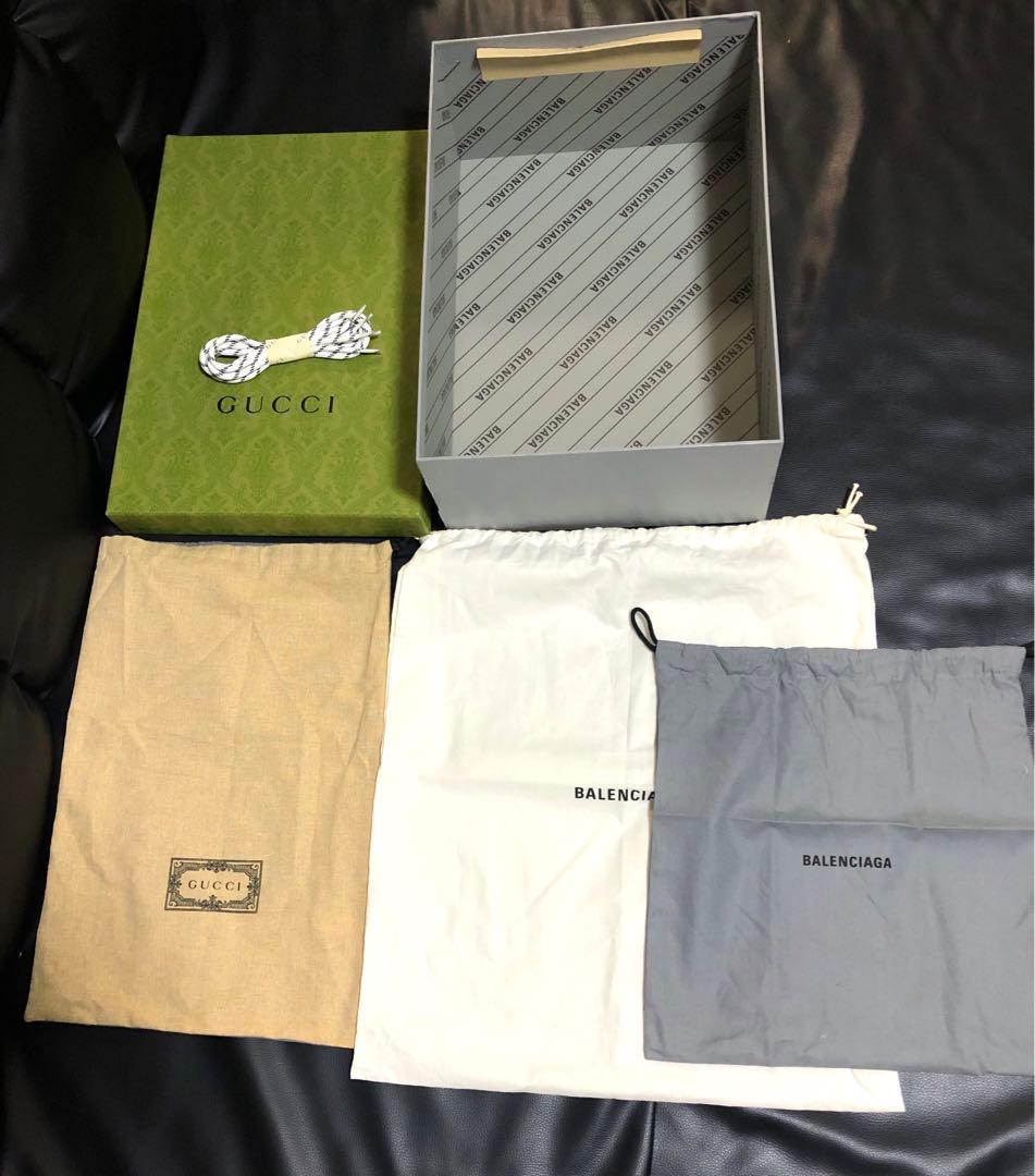 グッチ　バレンシアガ　財布空箱、小物空箱、保存袋、リボン、ショッパー　ブルームス