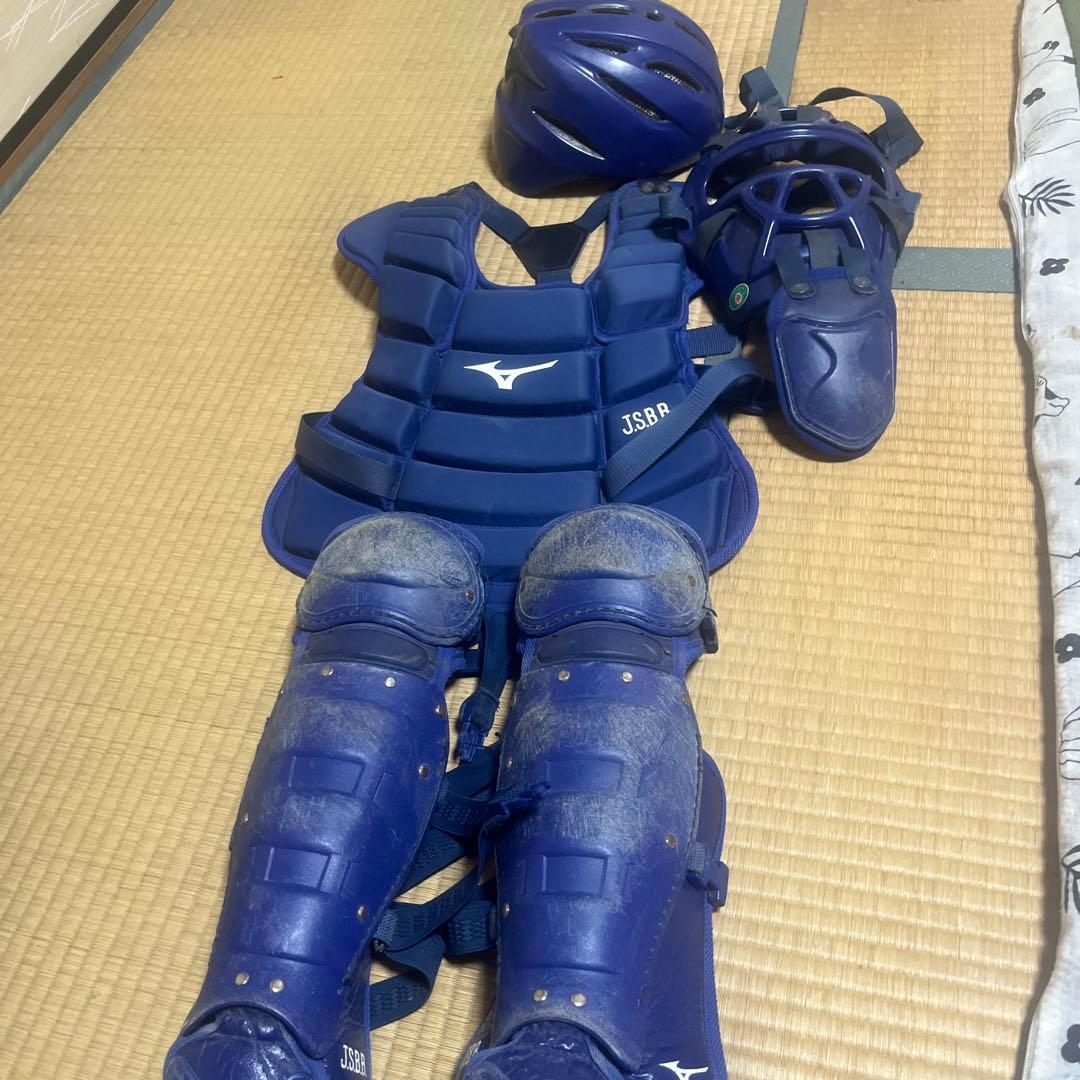 Mizuno JSBB キャッチャー防具 ネイビー