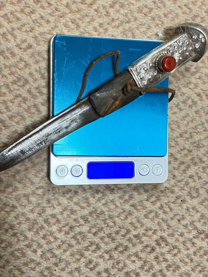 【希少品】チベット族　骨董　催事用　武具 Silver 激レア