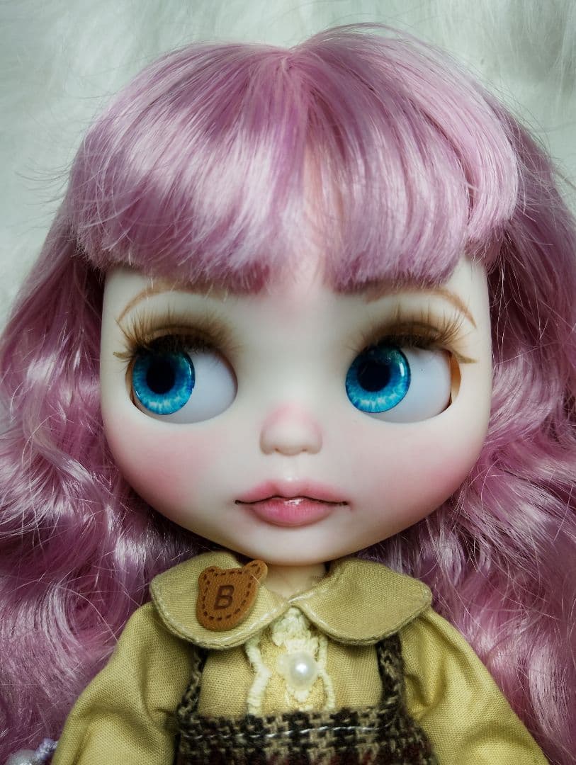 メル15145】カスタムアイシードール ピンクMIXヘア アウトフィット付