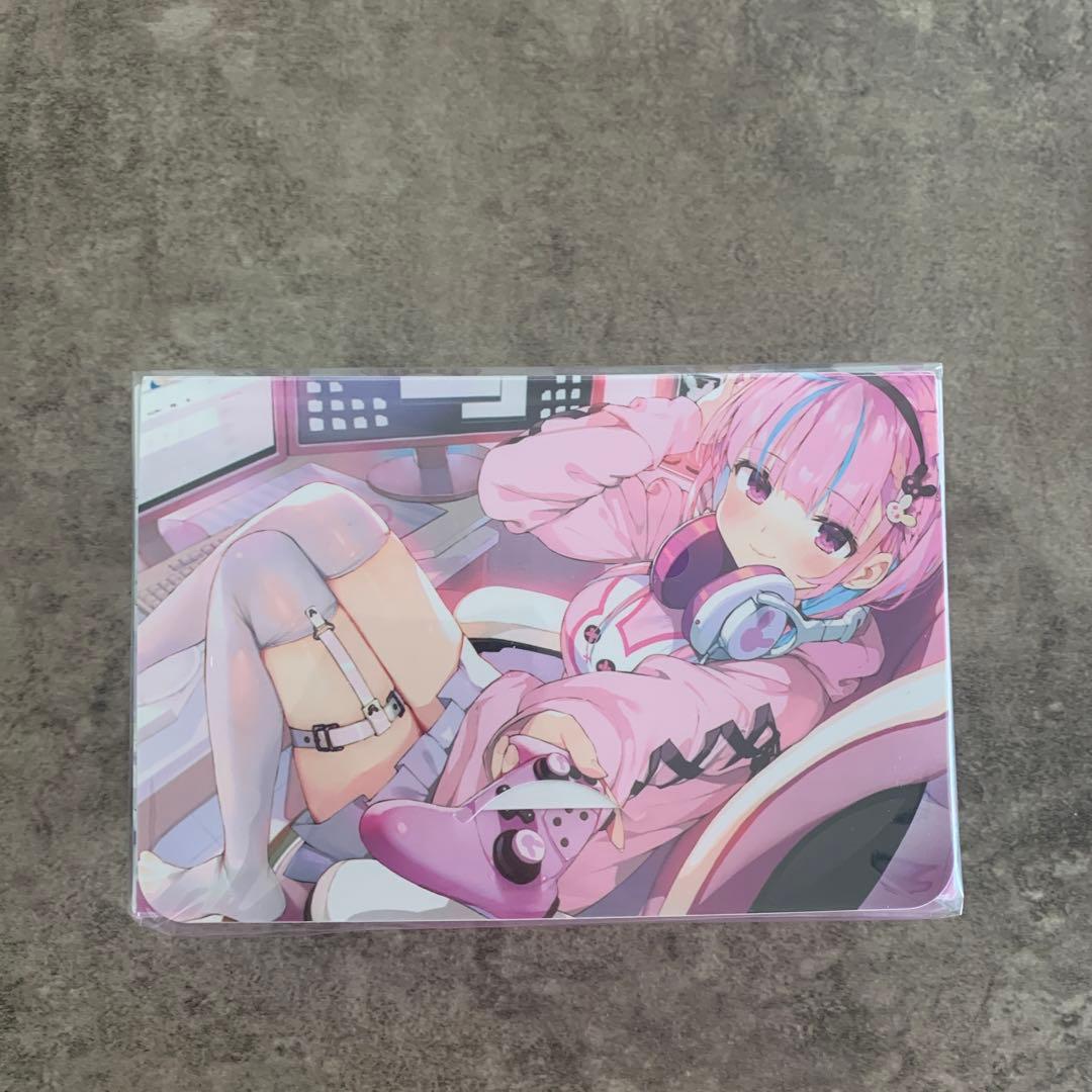 ホロライブ　湊あくあ　デッキケース　スリーブ3点セット