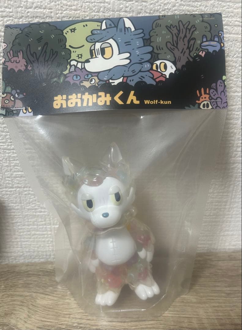 新品 未開封 あらいきりこ おおかみくん クリスマスの星 ソフビ