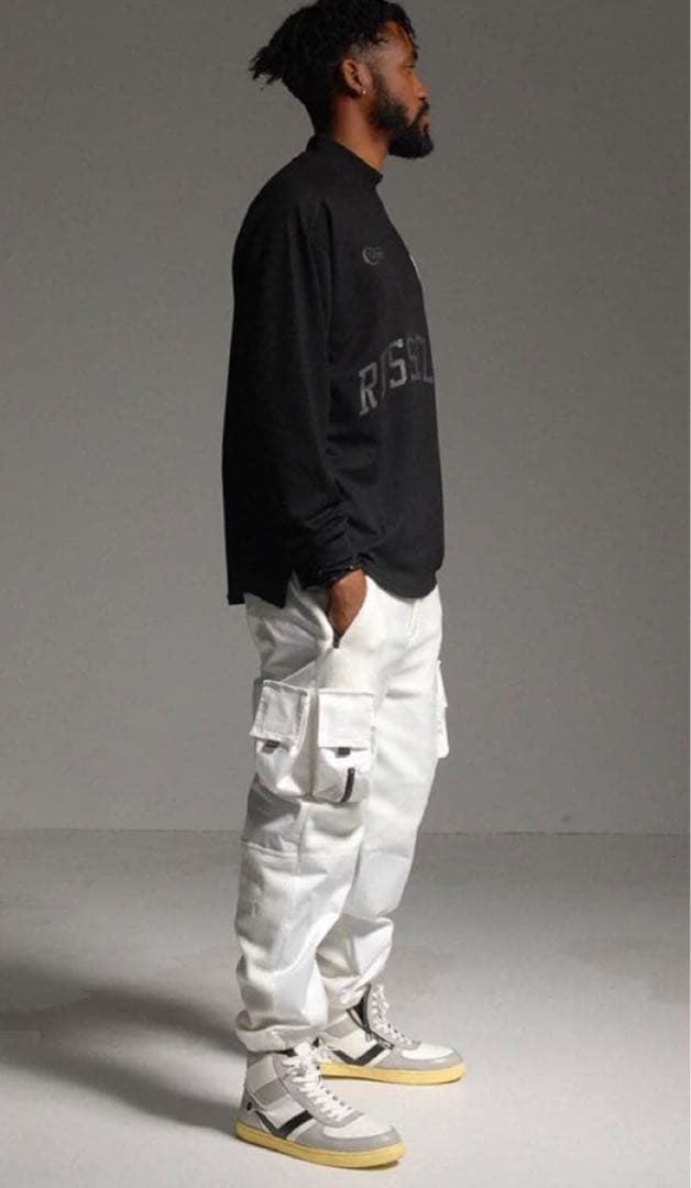 定価74800 希少Mサイズ　ラッセルノ カスタムオーバーオール 白