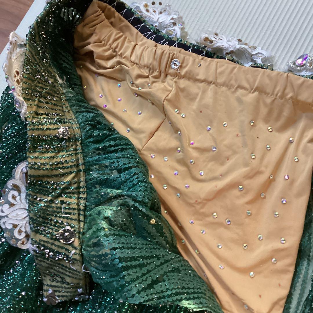 ベリーダンスコスチューム　グリーン