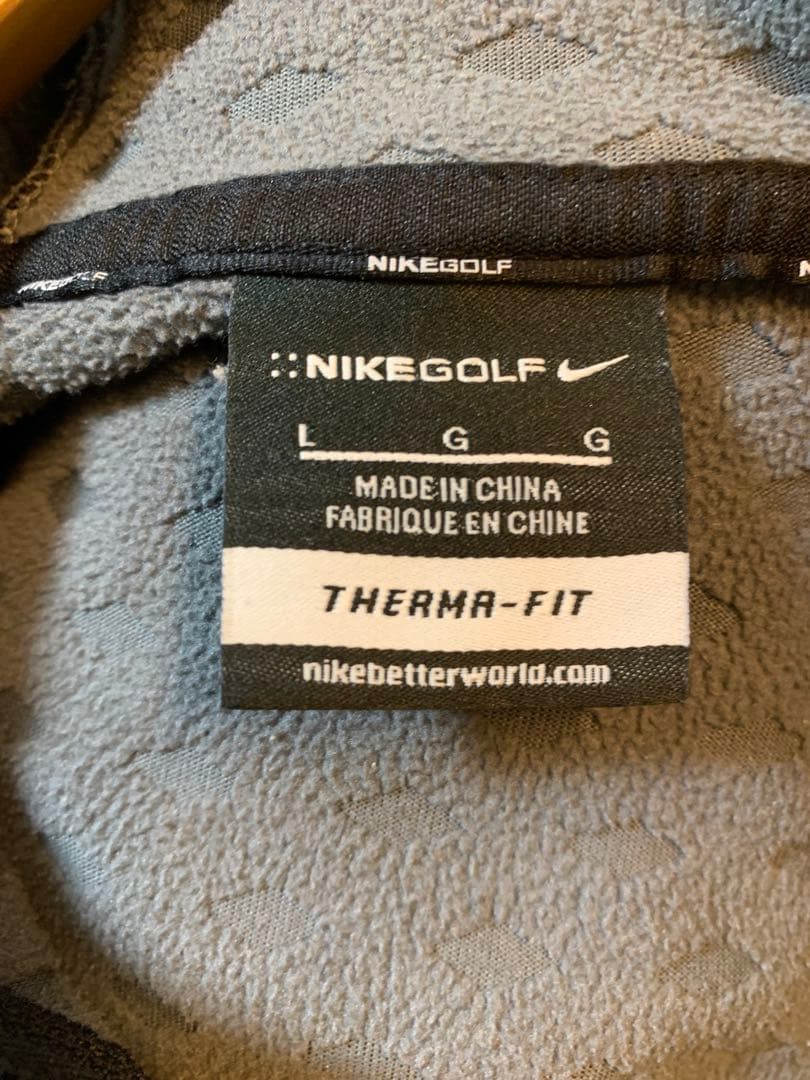 Nike フード付きジャケット 黒　ゴルフ