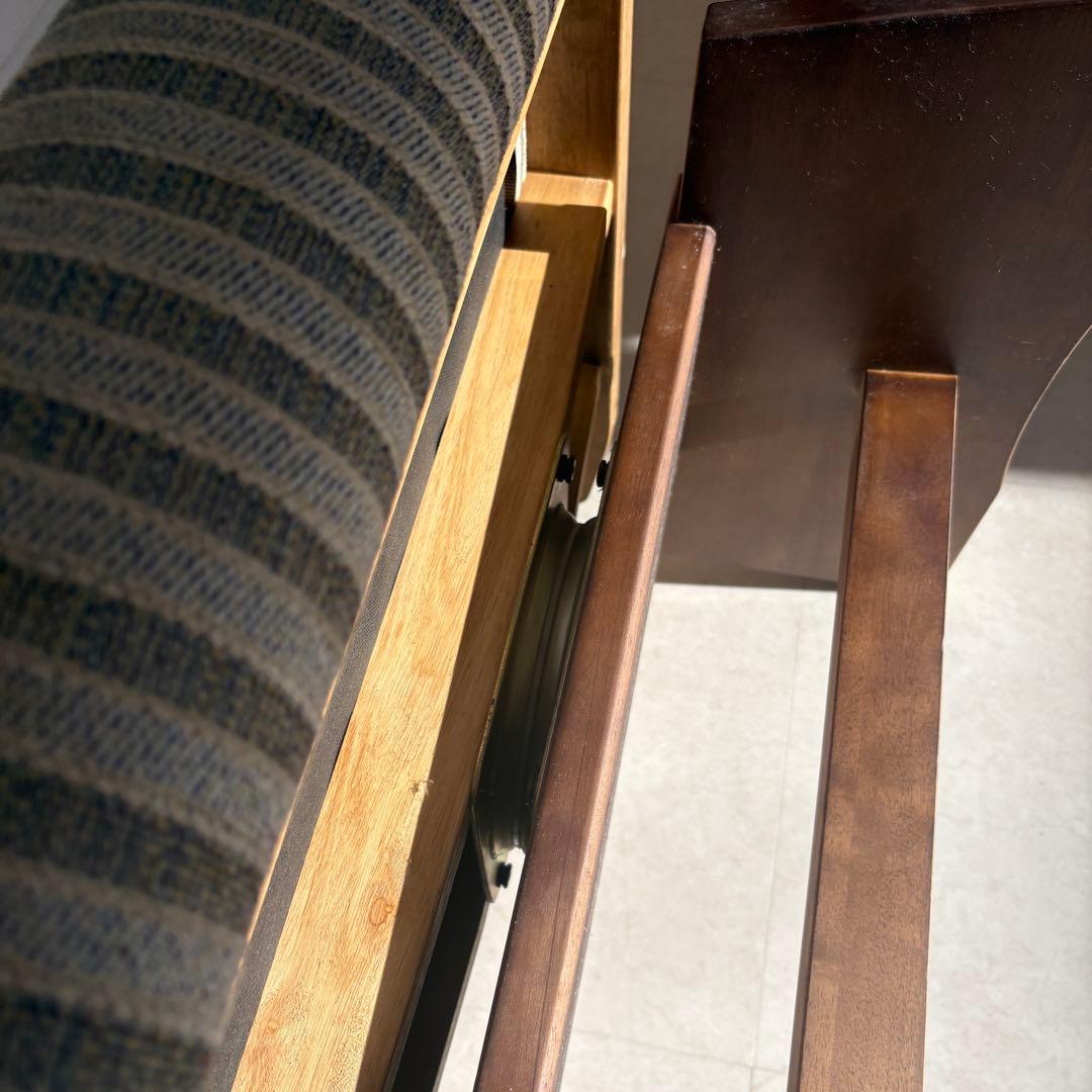 ニトリ　木製　回転式　ダイニングチェア　回転座椅子　イス　回転椅子　リビング