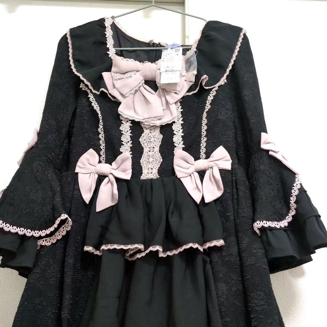 新品　レア　axes femme kawaii　メアリー姫袖ドレス　黒　ロリータ