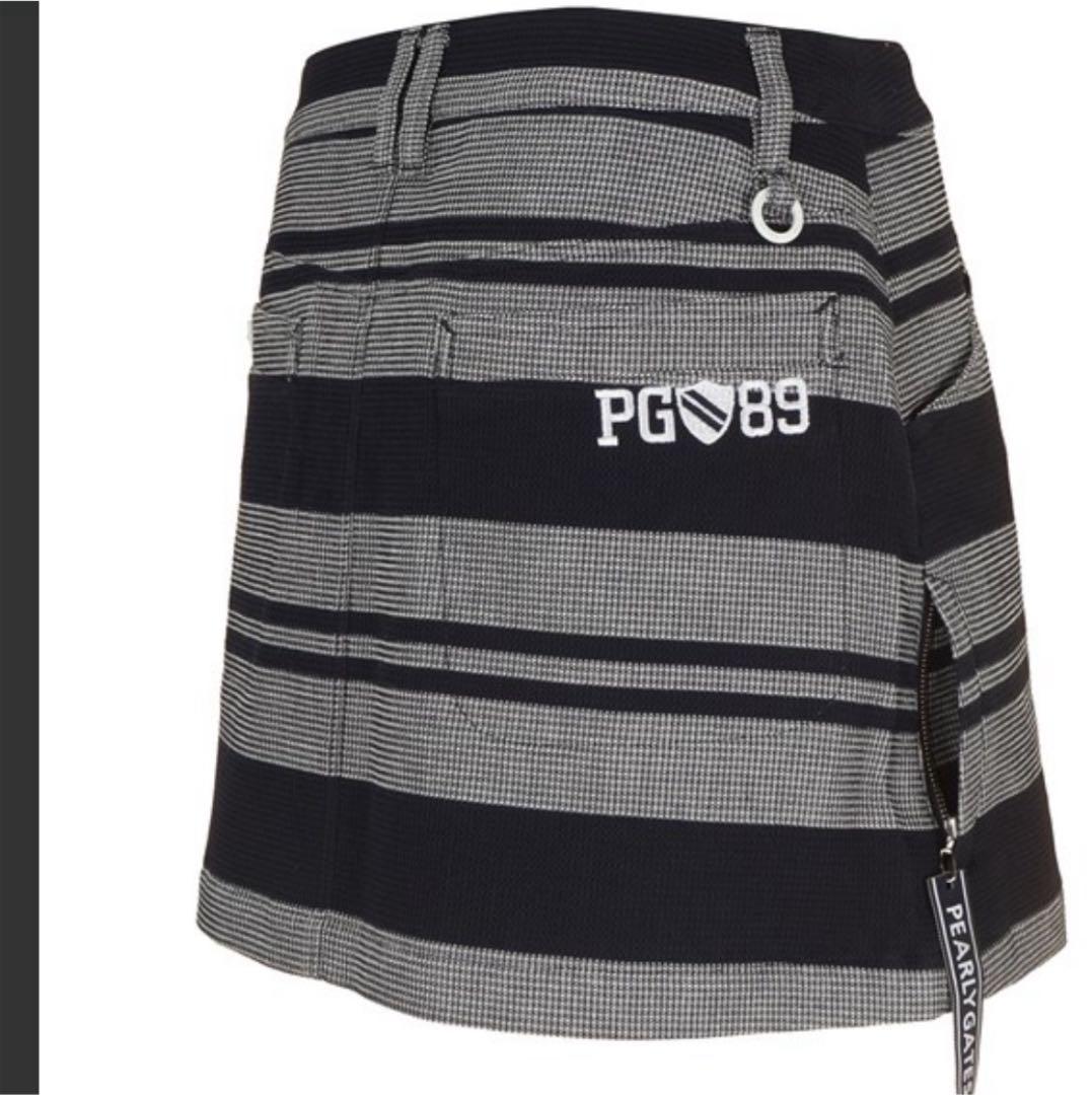 新品　パーリーゲイツ　ストレッチワッフルボーダー スカート レディス