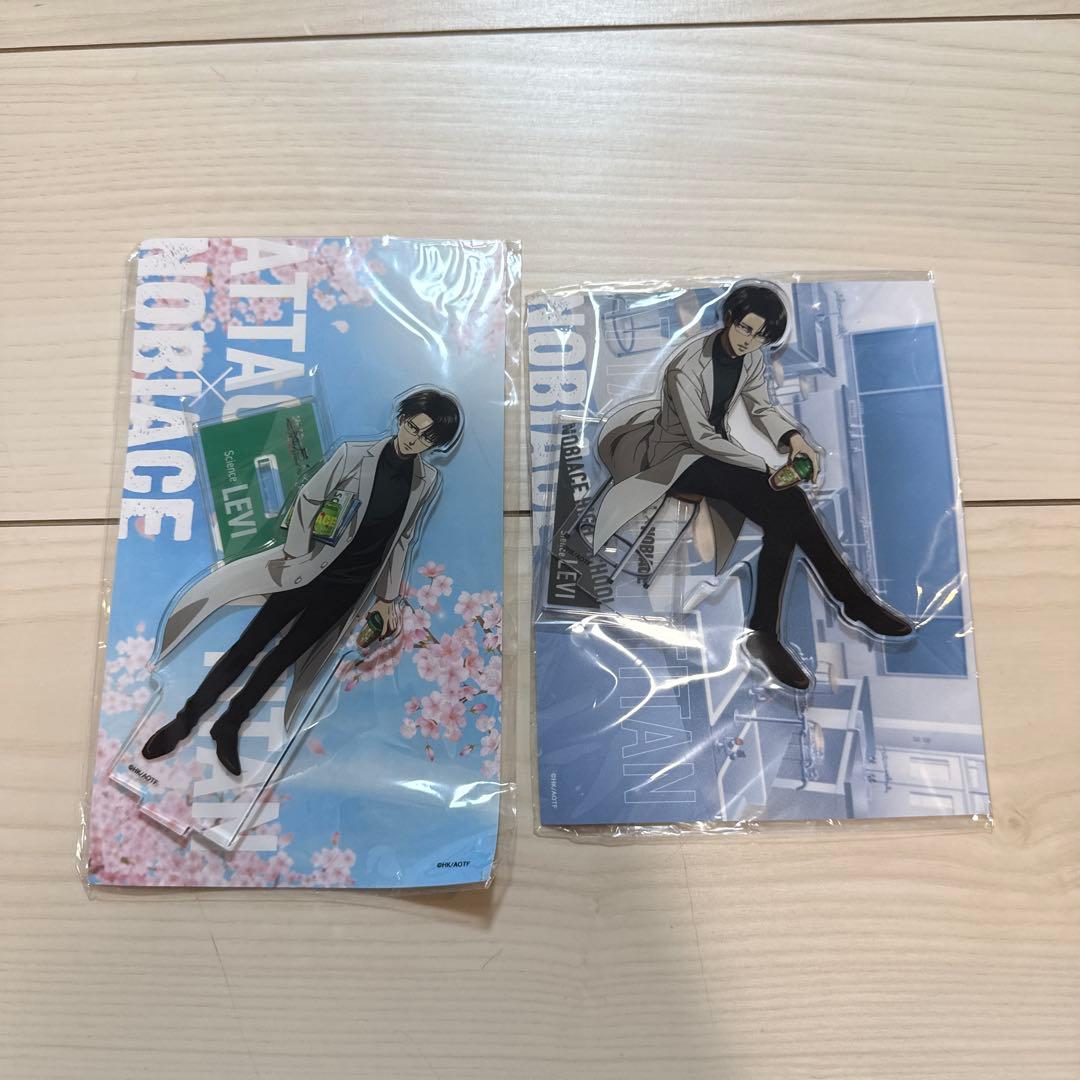 進撃の巨人　リヴァイ　ノビエース　アクリルスタンド　2点セット　NOBIACE