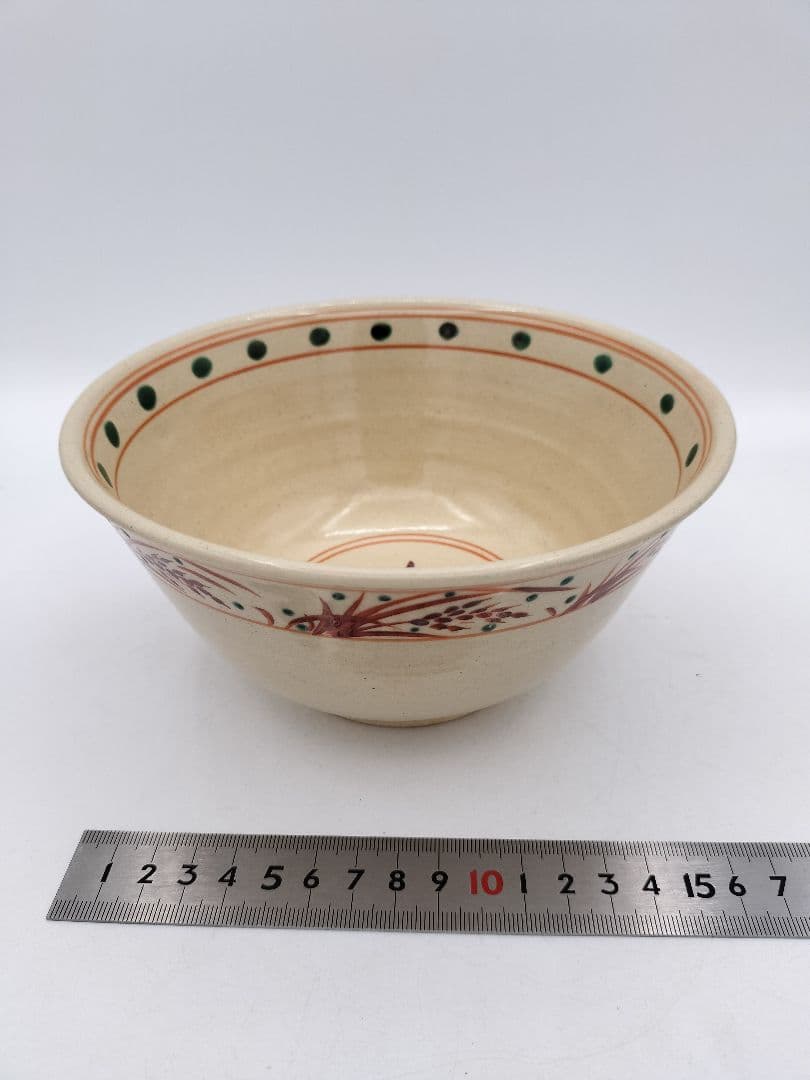 c115赤絵 菓子器 佐久間勝山 木箱 茶道具 古物　勝古窯　萬古