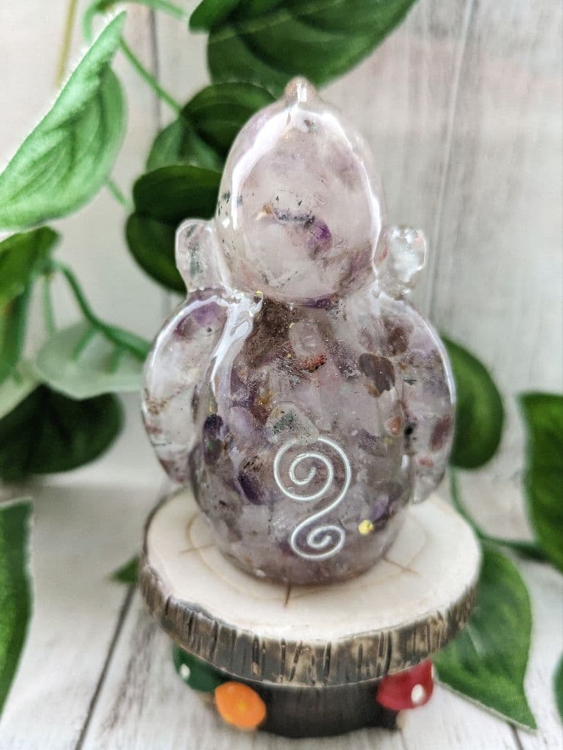 【はる】ラリマーのかめちゃん形オルゴナイト☆他３点