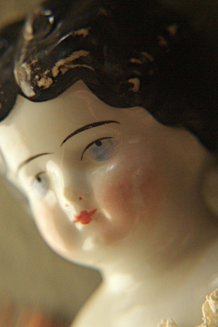 アンティーク チャイナヘッドドール ドイツ製