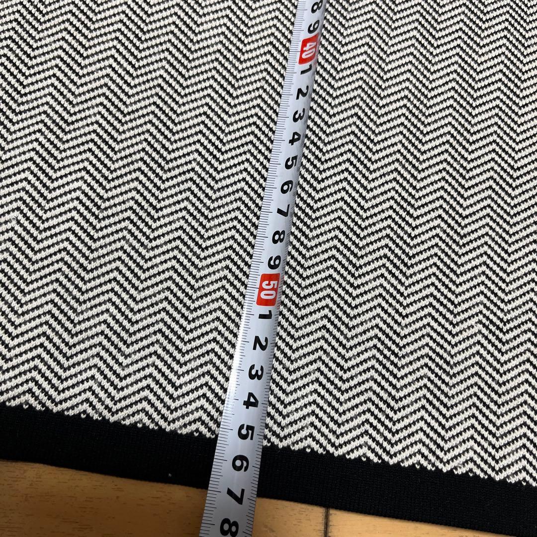 デサントゴルフ タートルネック ニットセーター ヘリンボーン柄 レディース