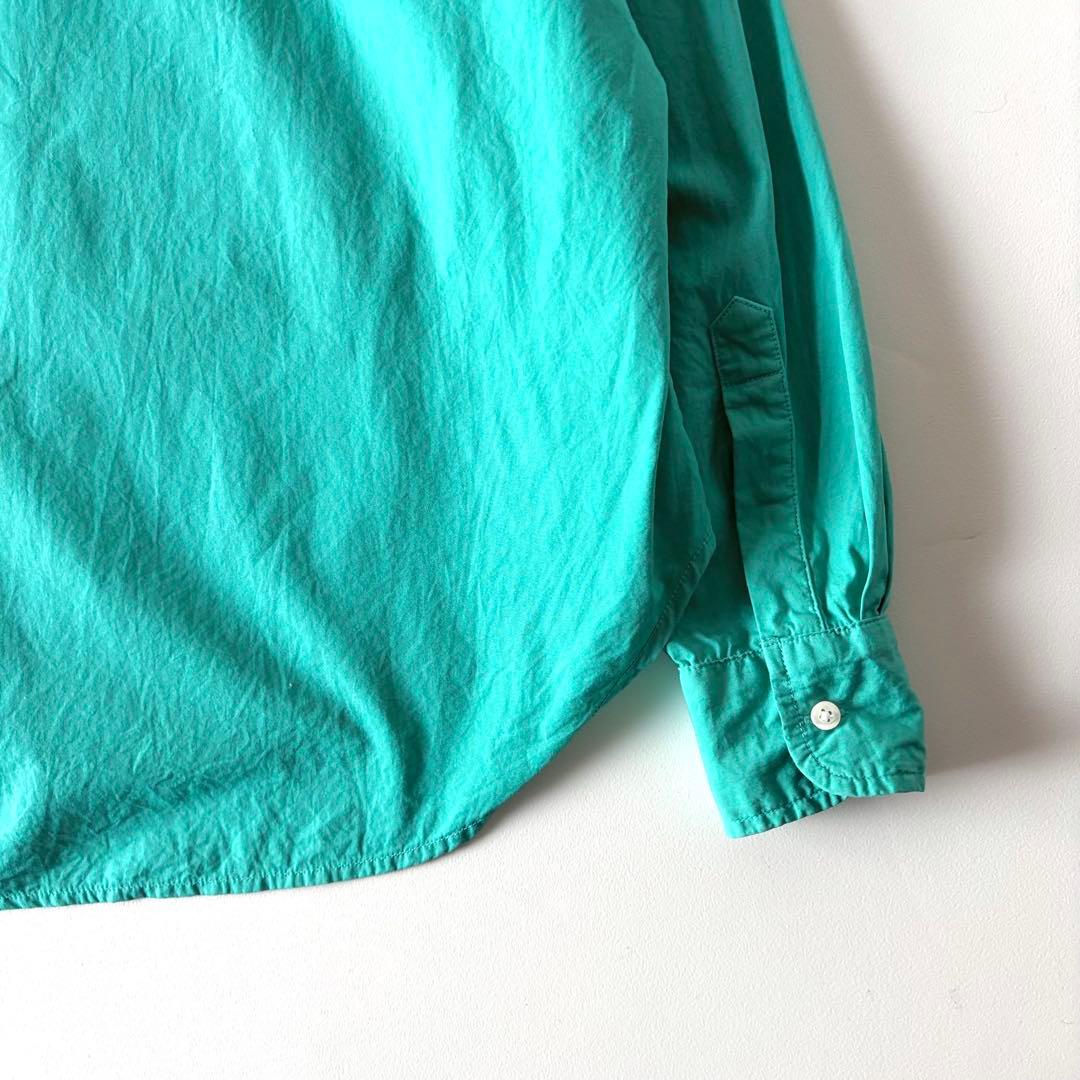 美品♡　フランク&アイリーン　Eileen　長袖　スキッパー　シャツ　XS　緑