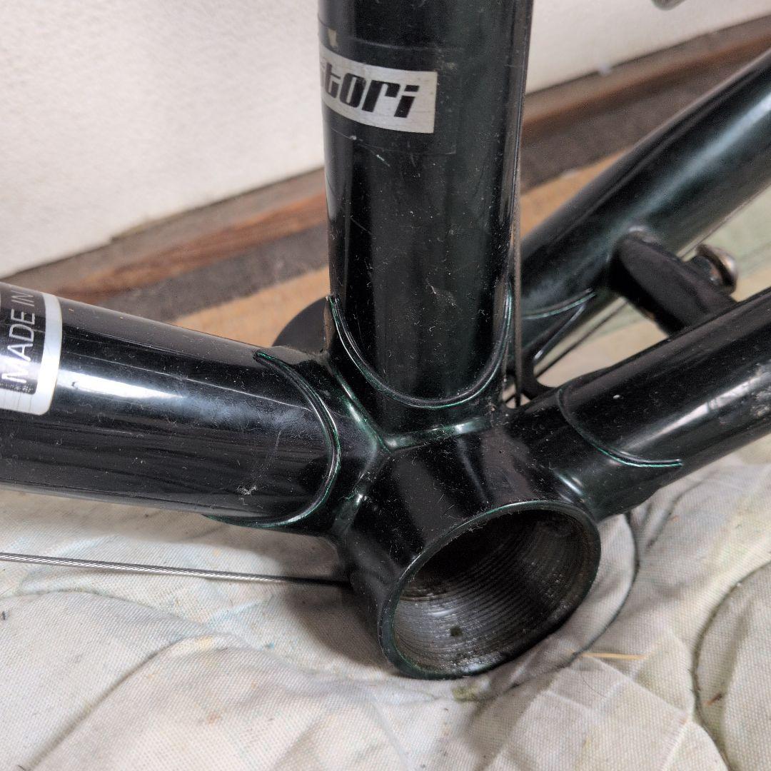 クロモリフレーム　バテッド　シートポスト　カンチブレーキ　ディレイラー付属