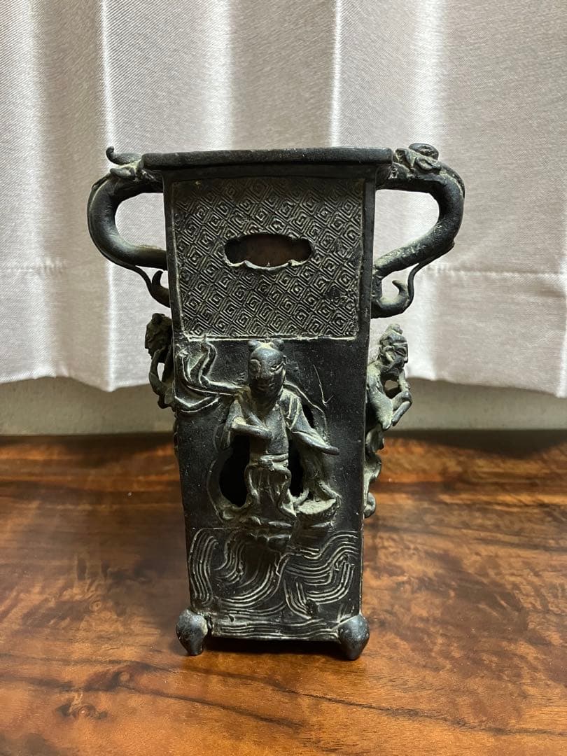 【蔵出し品】大正、戦前アンティーク　花瓶　花入　希少品