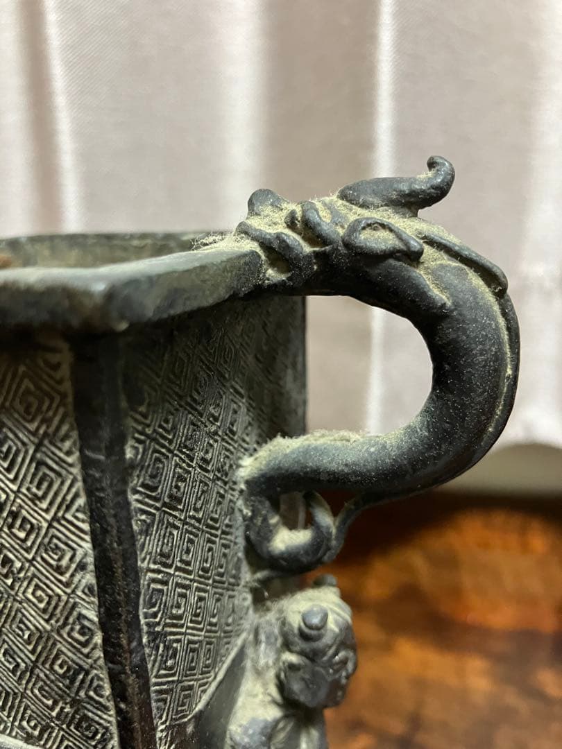 【蔵出し品】大正、戦前アンティーク　花瓶　花入　希少品