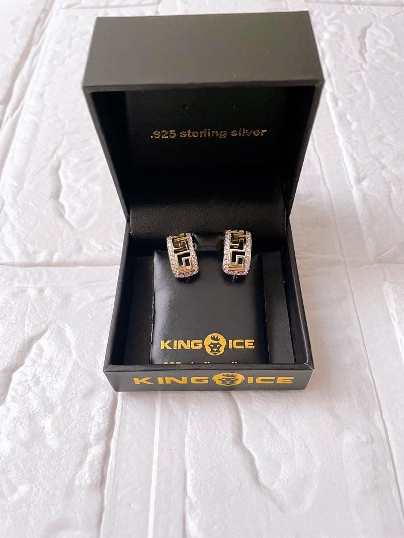 KINGICE キングアイスリング ピアス ゴールド