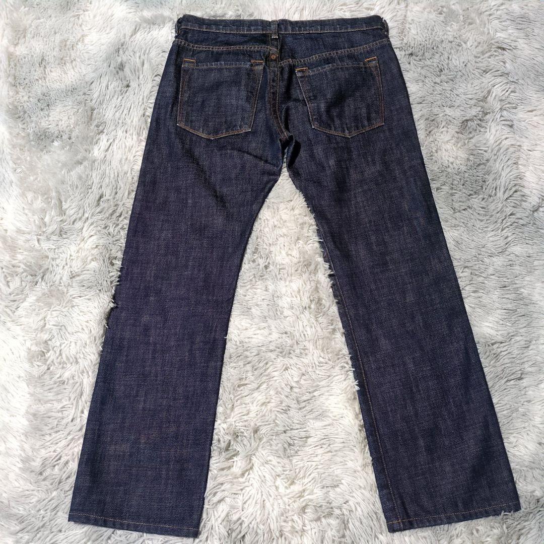 【フセインチャラヤン】USA製☆ストレートデニム☆濃紺