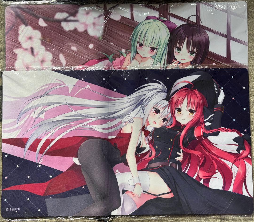 路地裏同盟 ゆずソフト プレイマット 4枚